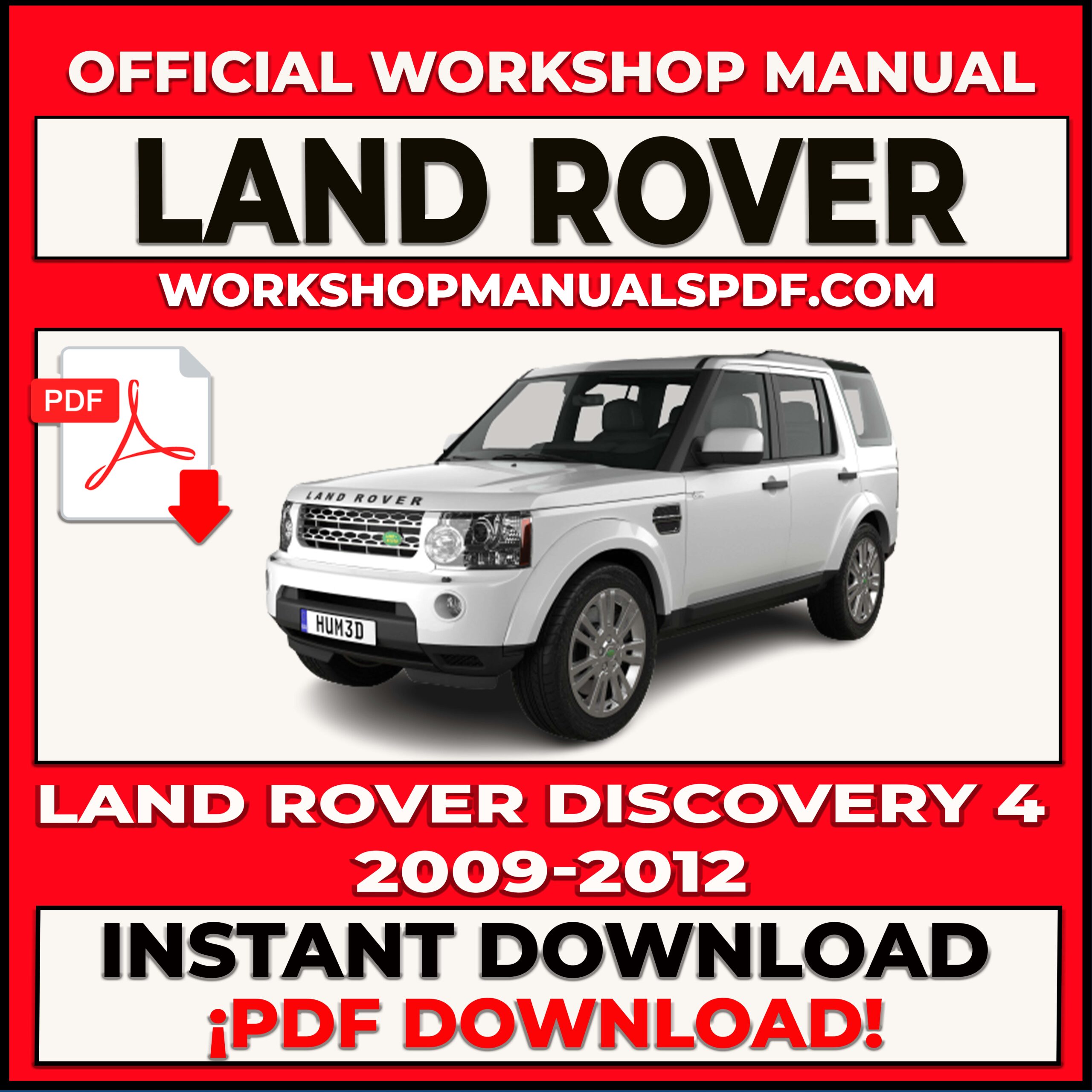 Land Rover Discovery 4 (2009-2012) Workshop Repair Manual
