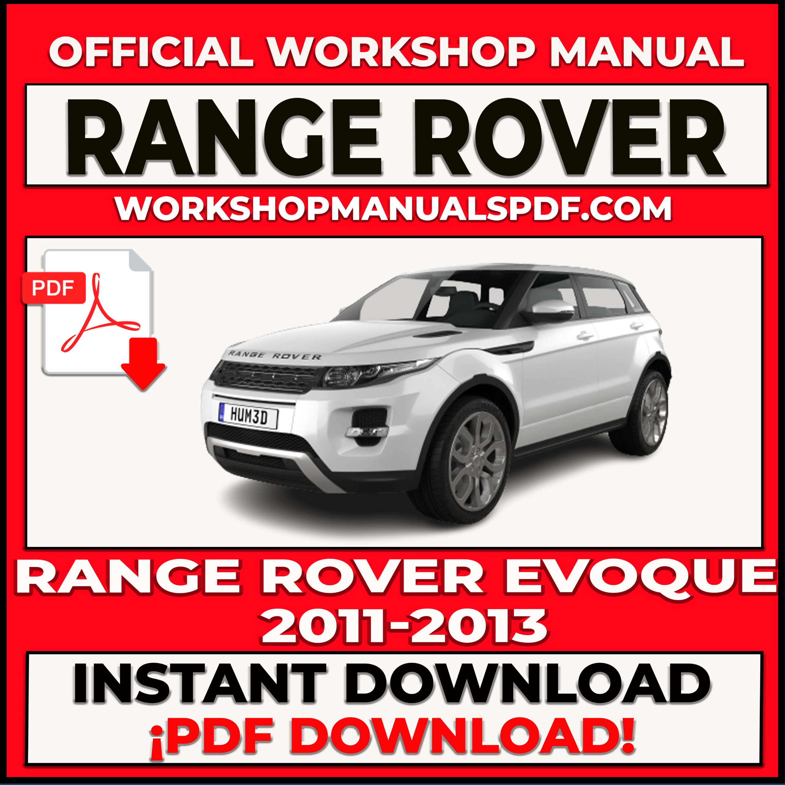Range Rover Evoque 2011-2013 Workshop Repair Manual
