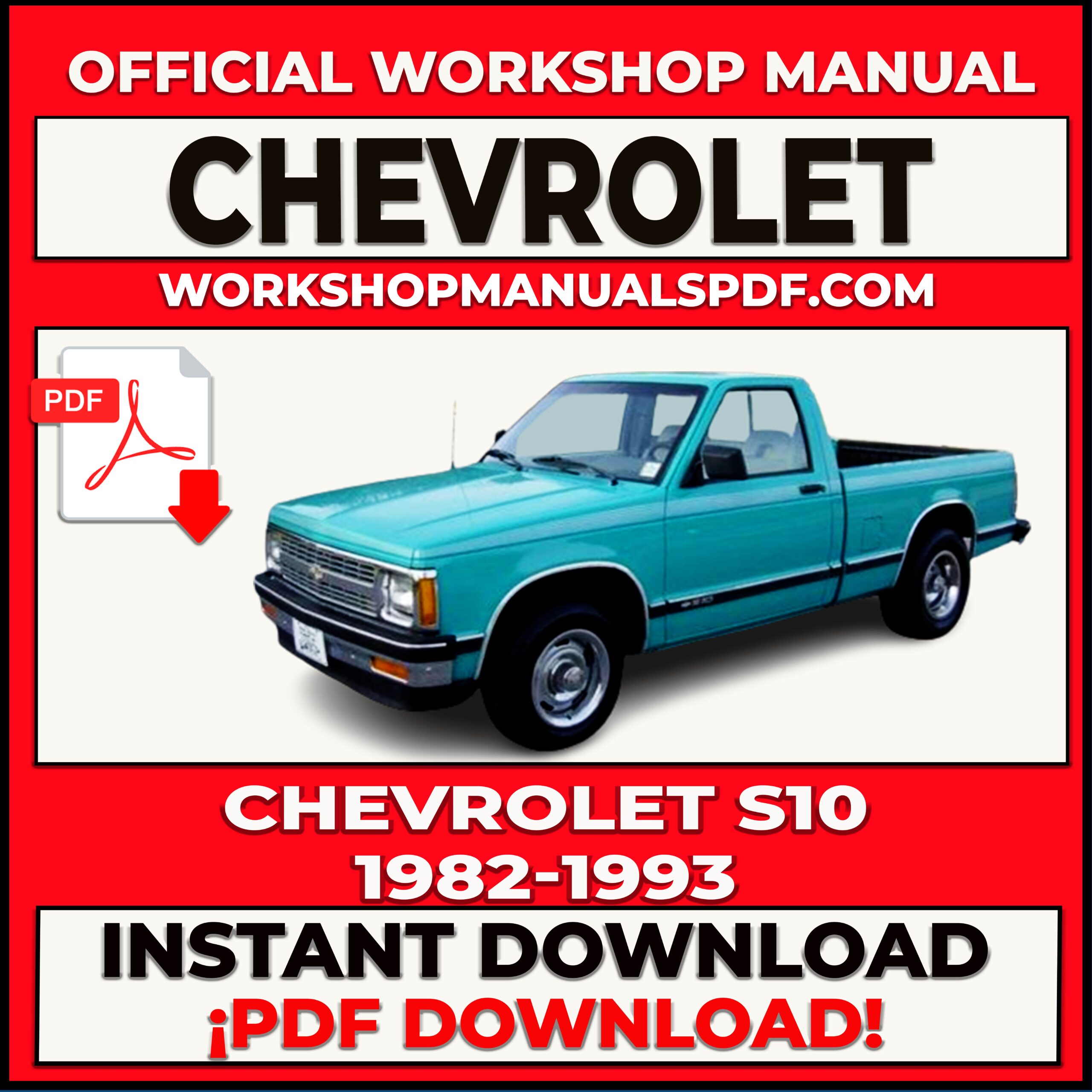 Chevrolet S10 1982-1993 Workshop Repair Manual