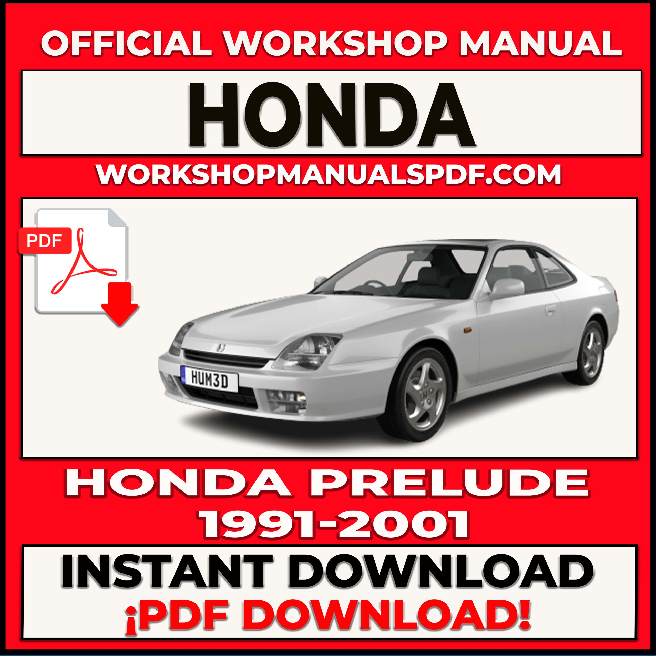 Honda Prelude 1991-2001 Workshop Repair Manual