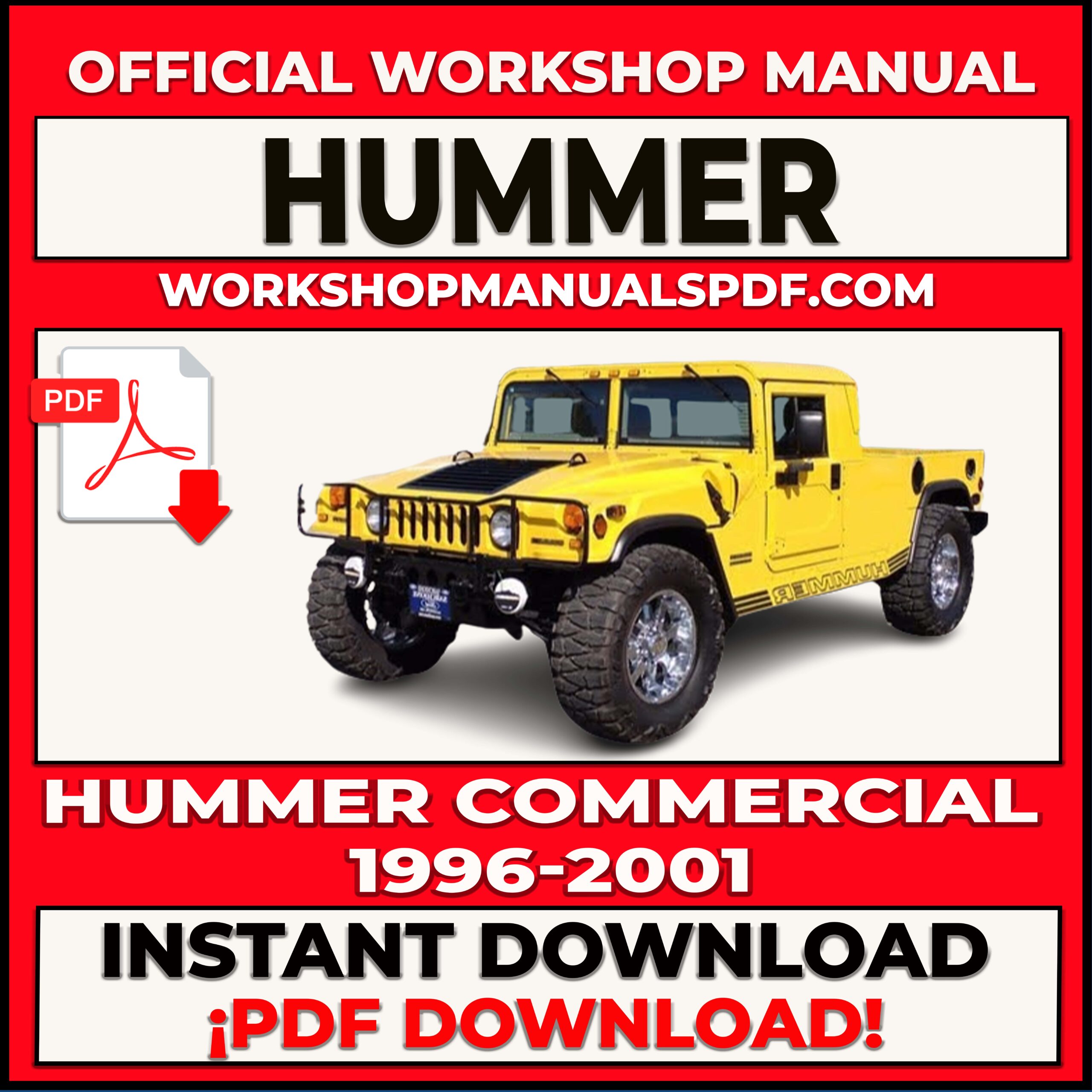 Hummer Commercial 1996-2001 Workshop Repair Manual