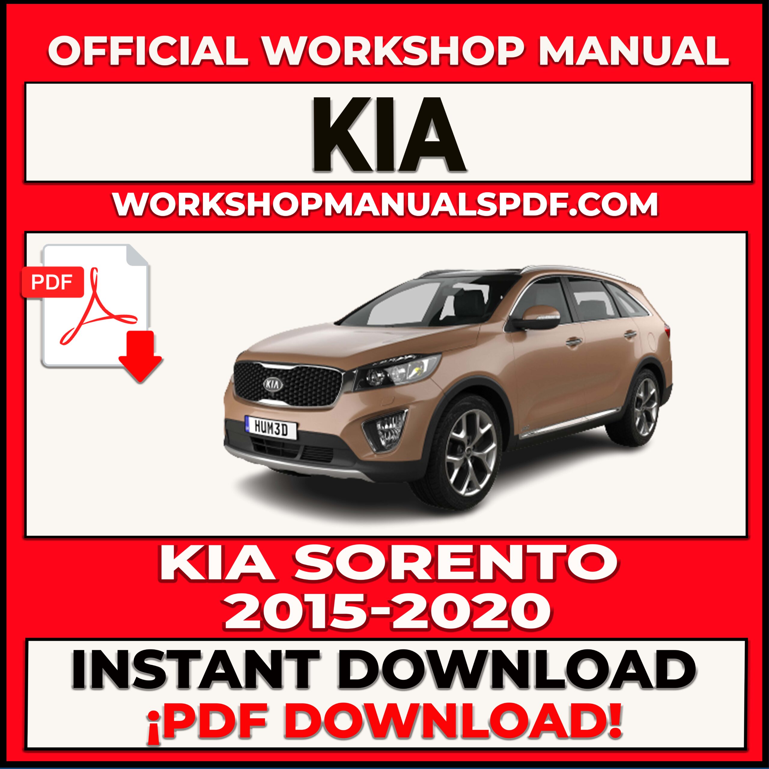 Kia Sorento 2015-2020 Workshop Repair Manual