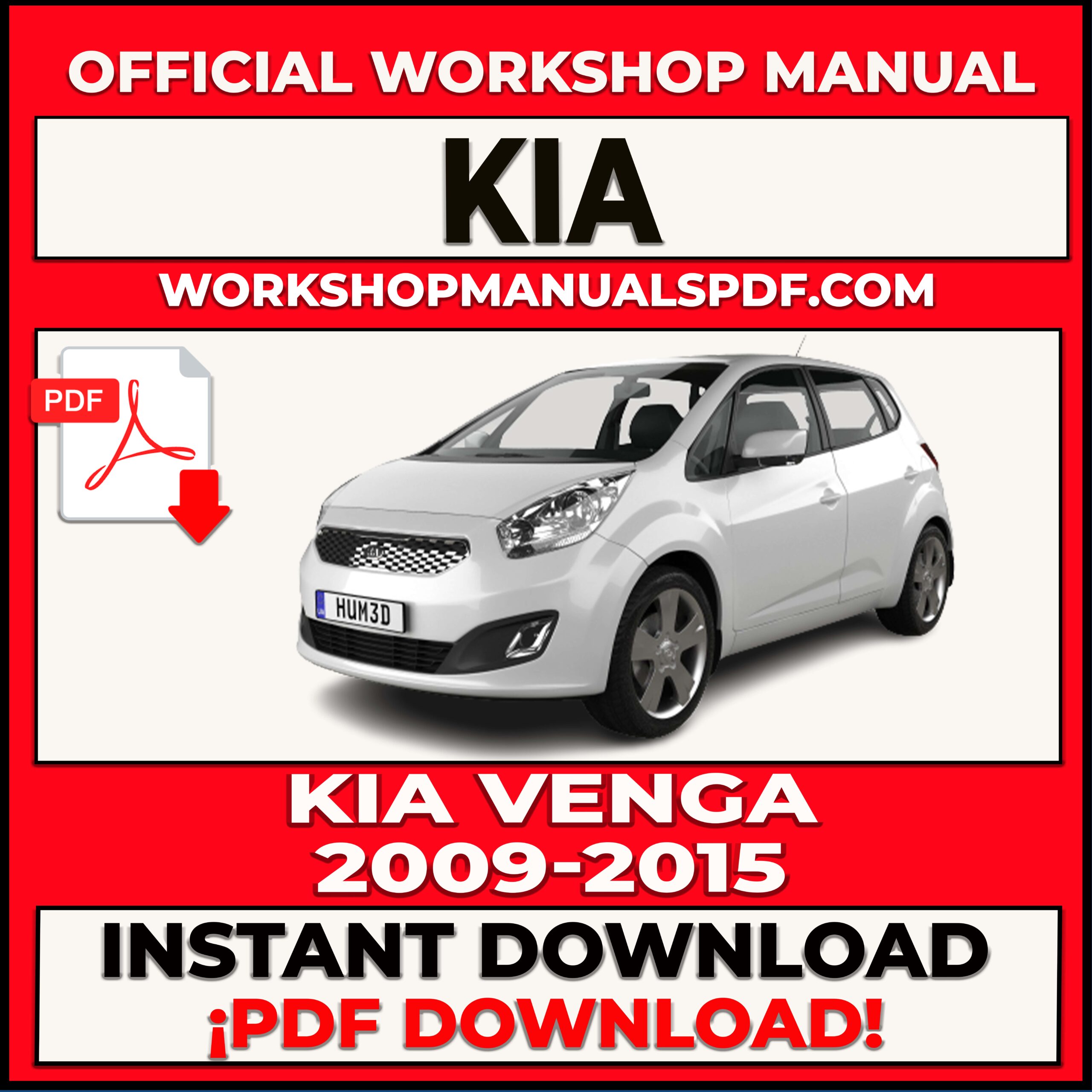Kia Venga 2009-2015 Workshop Repair Manual
