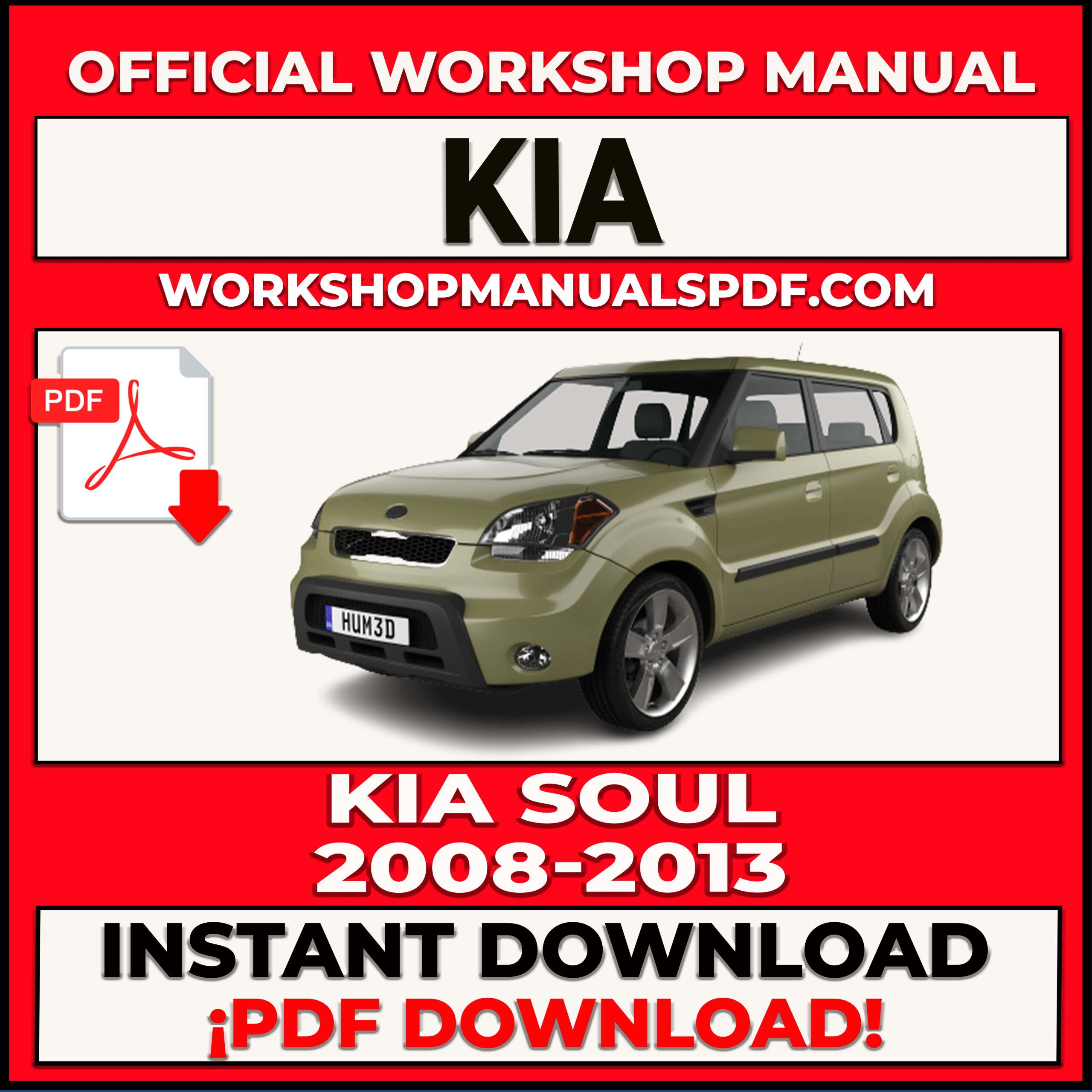 Kia Soul 2008-2013 Workshop Repair Manual
