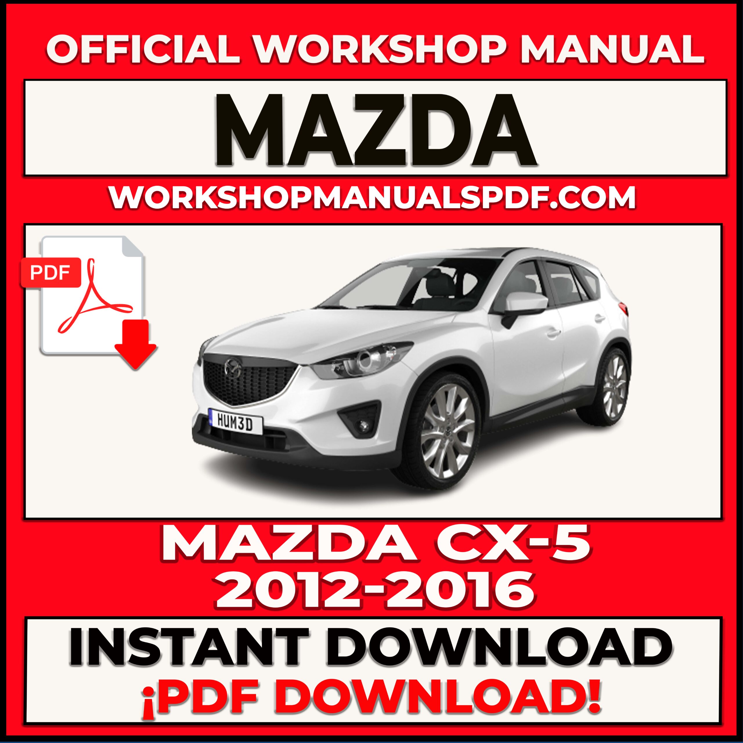 Mazda CX-5 (2012-2016) Workshop Repair Manual