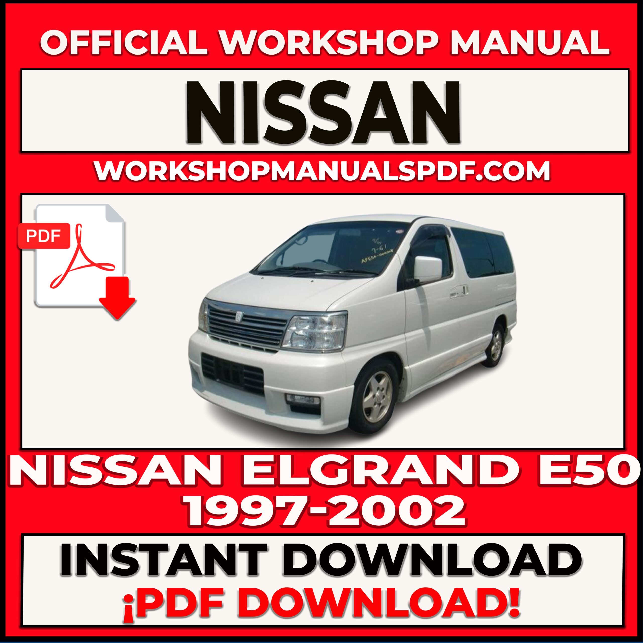 Nissan Elgrand 1997-2002 Workshop Repair Manual