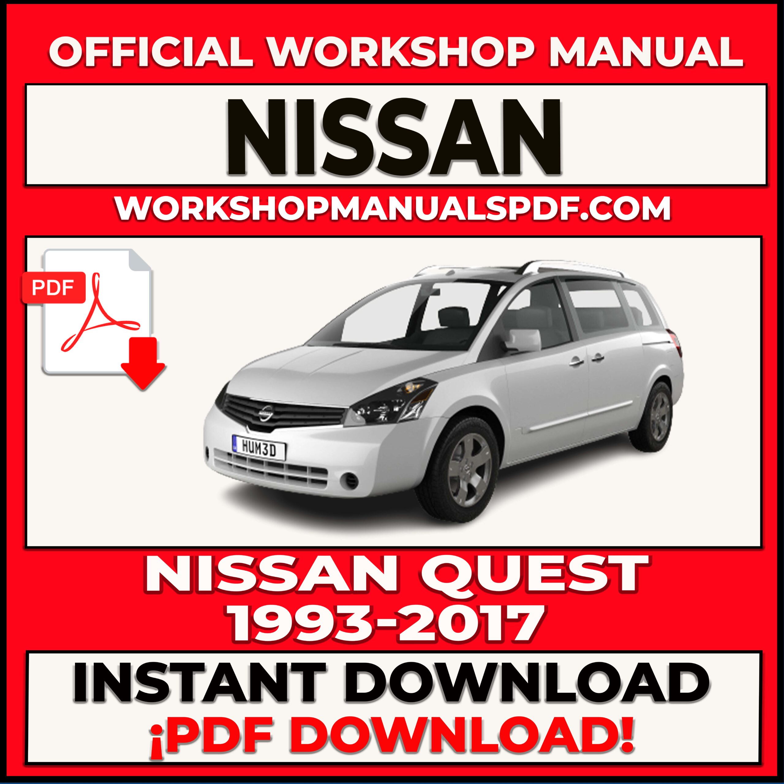 Nissan Quest 1993-2017 Workshop Repair Manual