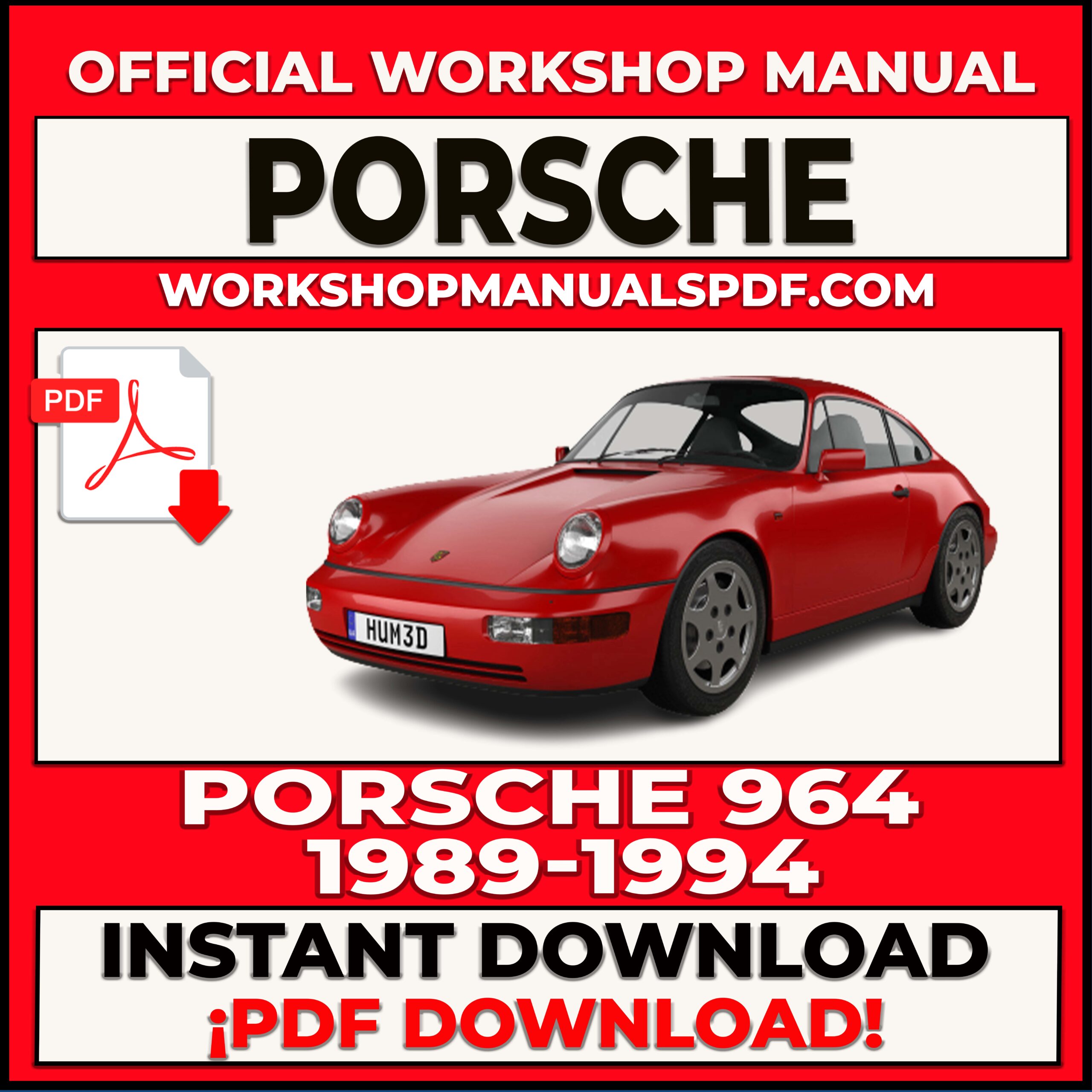 Porsche 964 (1989-1994) Workshop Repair Manual