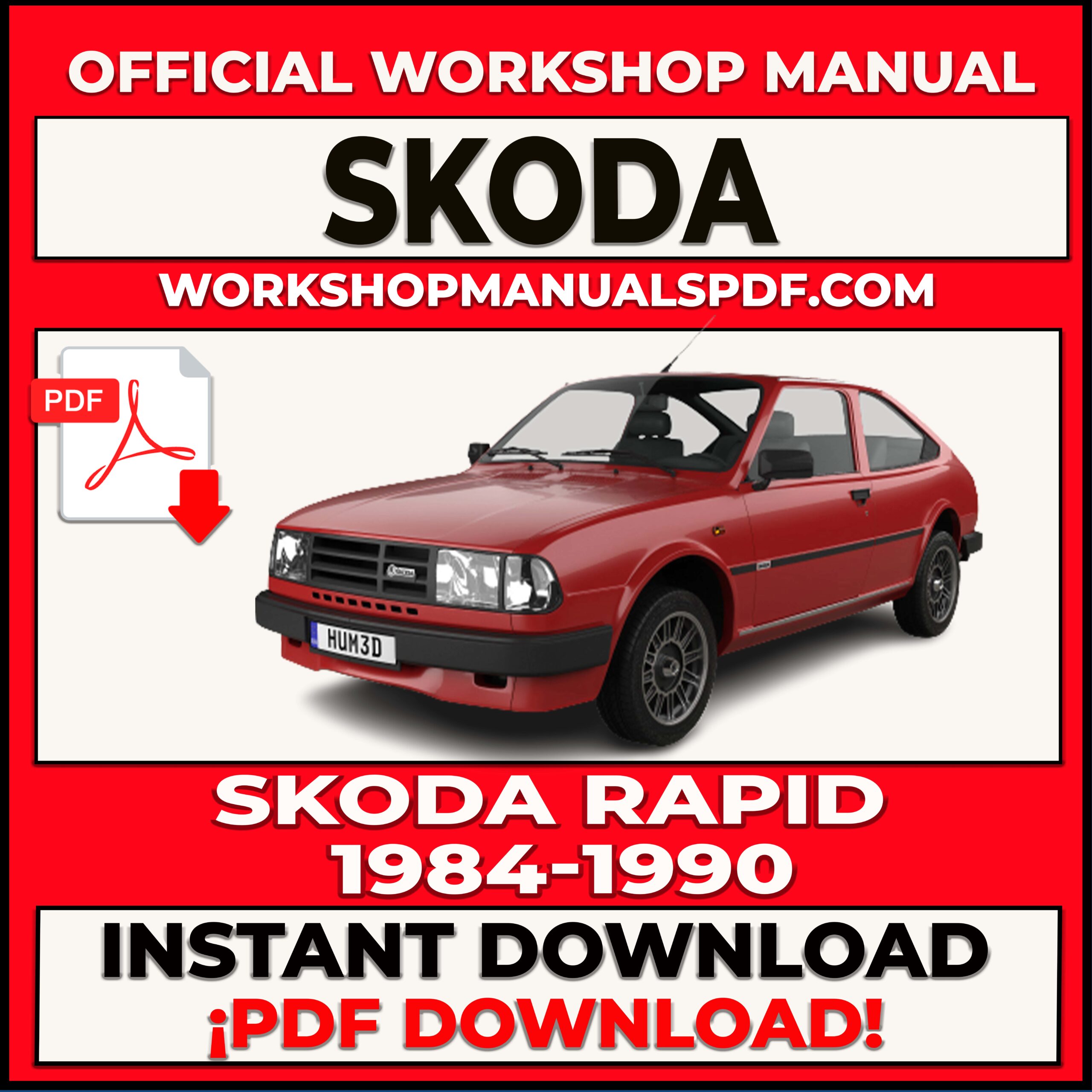 Skoda Rapid 1984-1990 Workshop Repair Manual