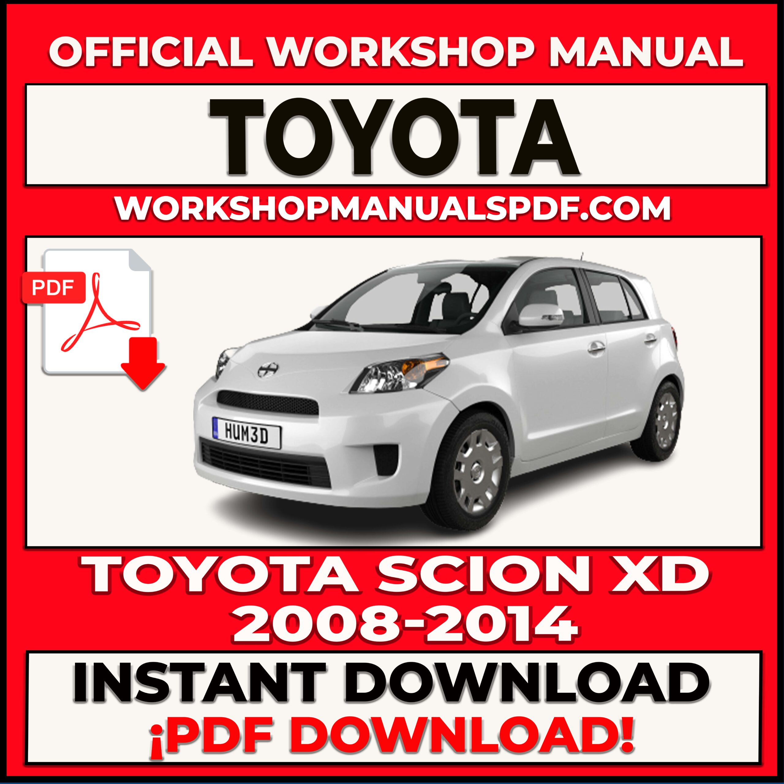 Toyota Scion 2008-2014 Workshop Repair Manual