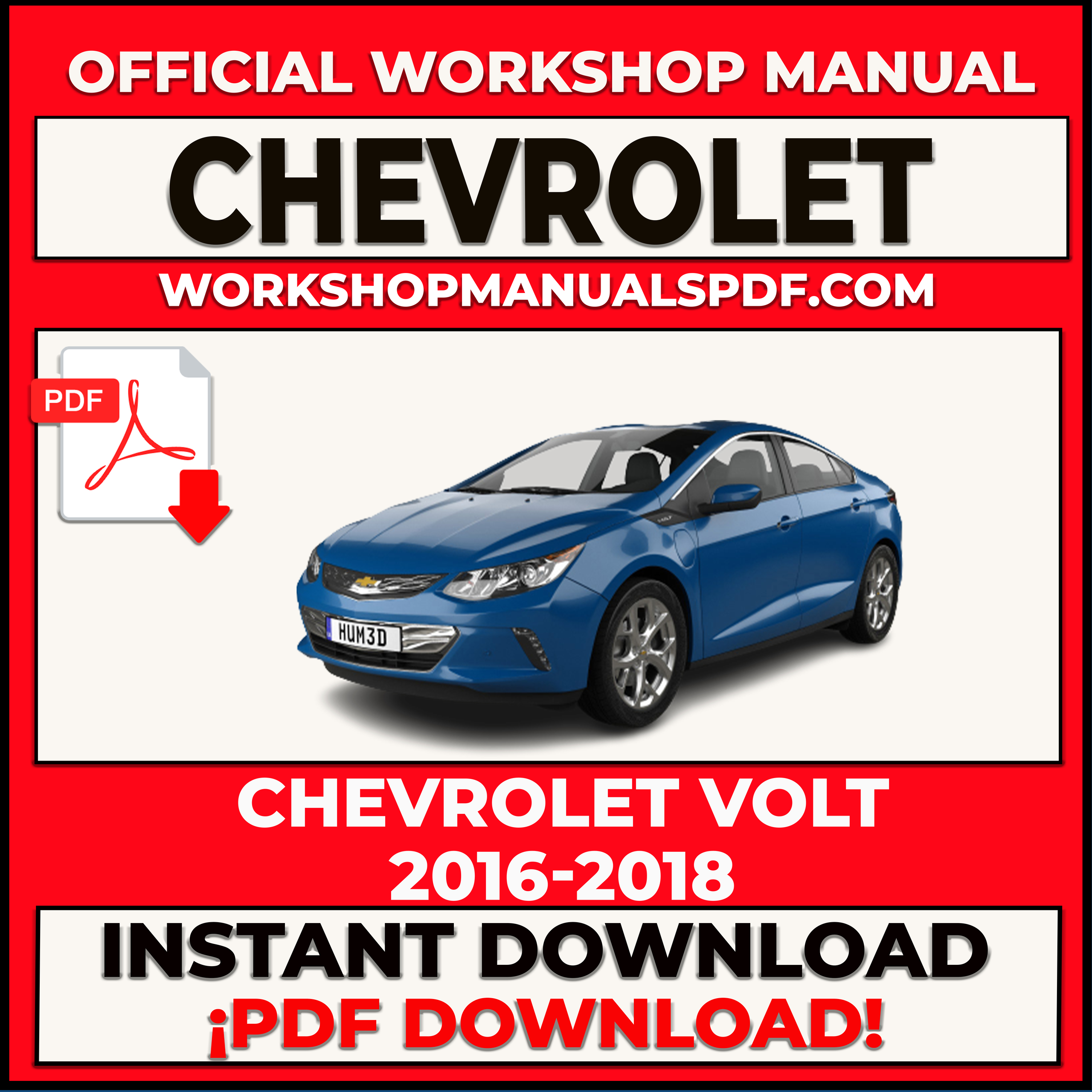 Chevrolet Volt 2016-2018 Workshop Repair Manual