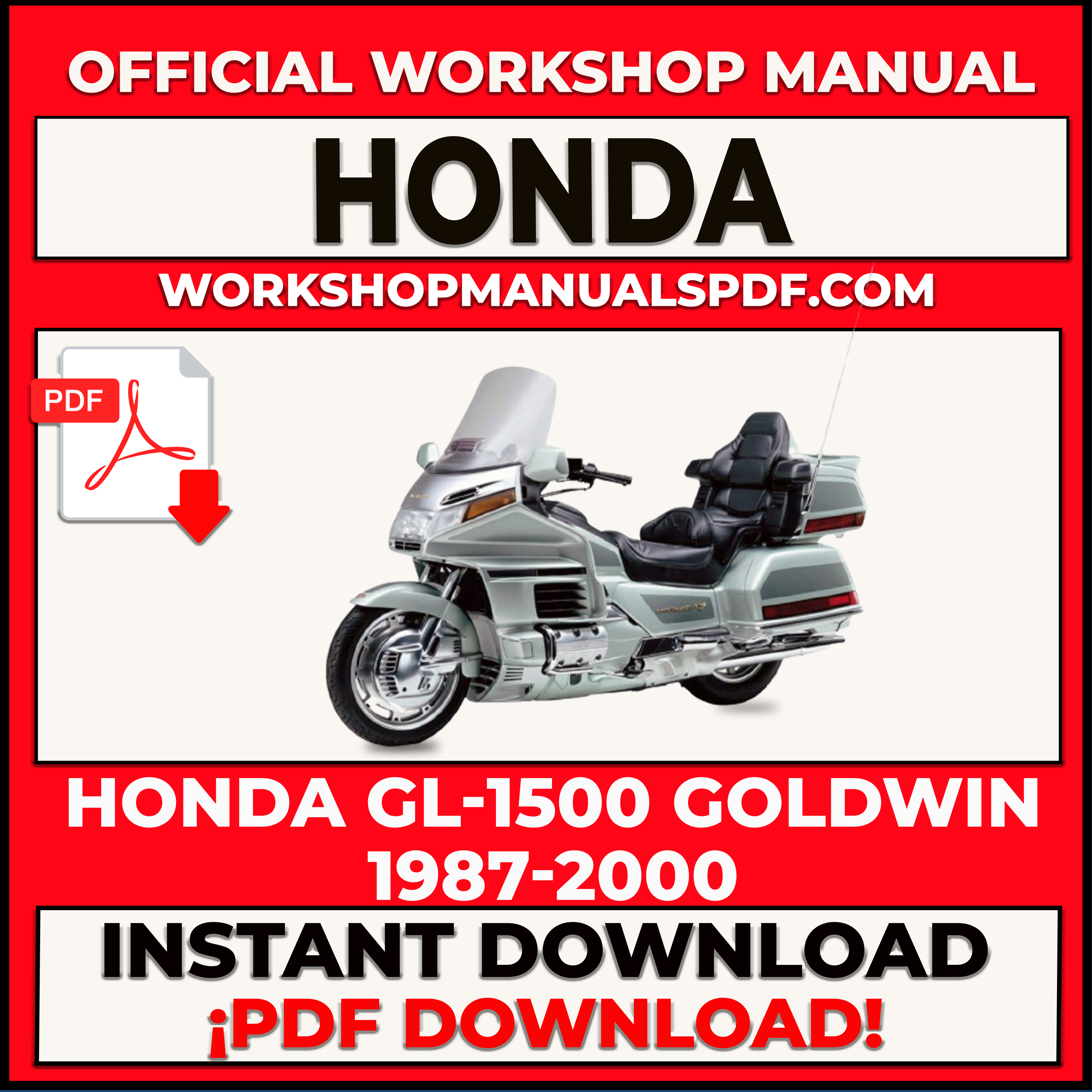 Honda GL-1500 Goldwing 1987-2000 Workshop Repair Manual