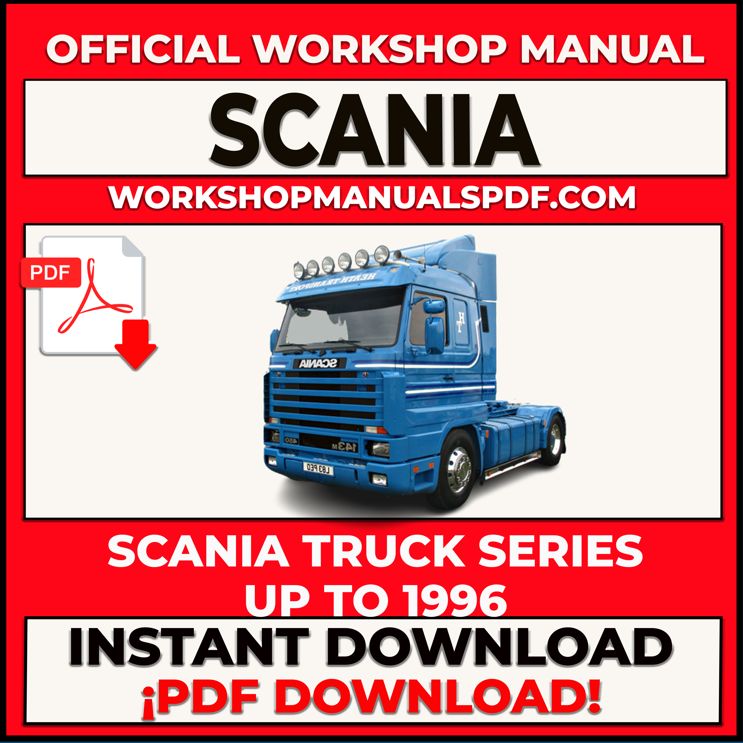 Scania Truck Series 3 & 4 Workshop Repair Service Manual PDF
