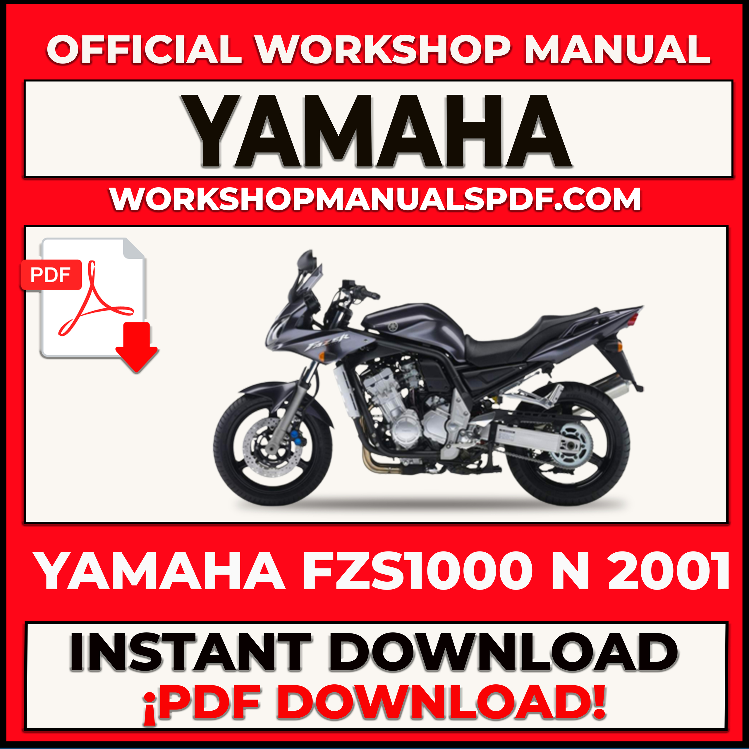 Yamaha FZS1000 N 2001 Workshop Repair Service Manual
